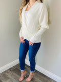 Ivory Drape Sweater